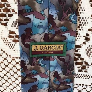 J Garcia by Stonehenge Cartoon Limbo Silk Tie